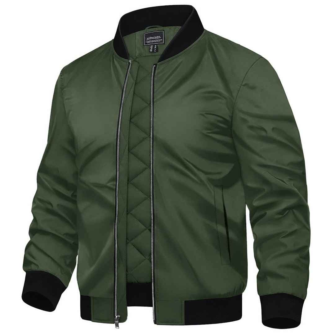 Men's Water-Resistant Windproof Bomber Casual Jackets