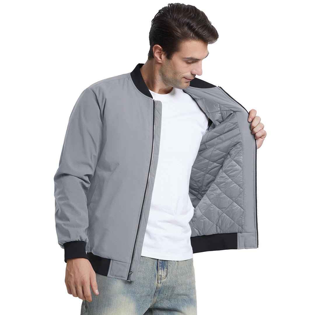 Men's Water-Resistant Windproof Bomber Casual Jackets