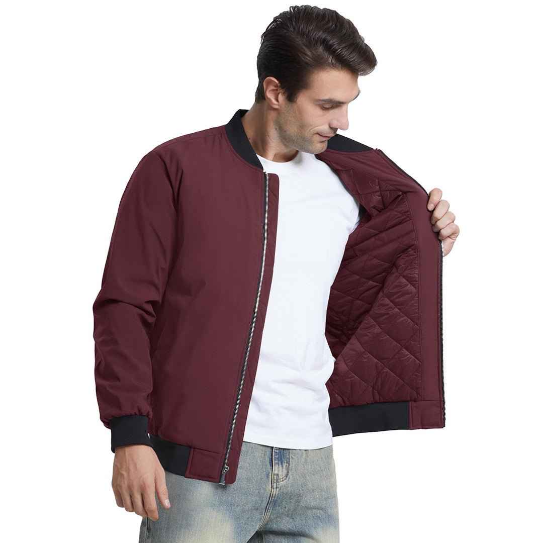 Men's Water-Resistant Windproof Bomber Casual Jackets