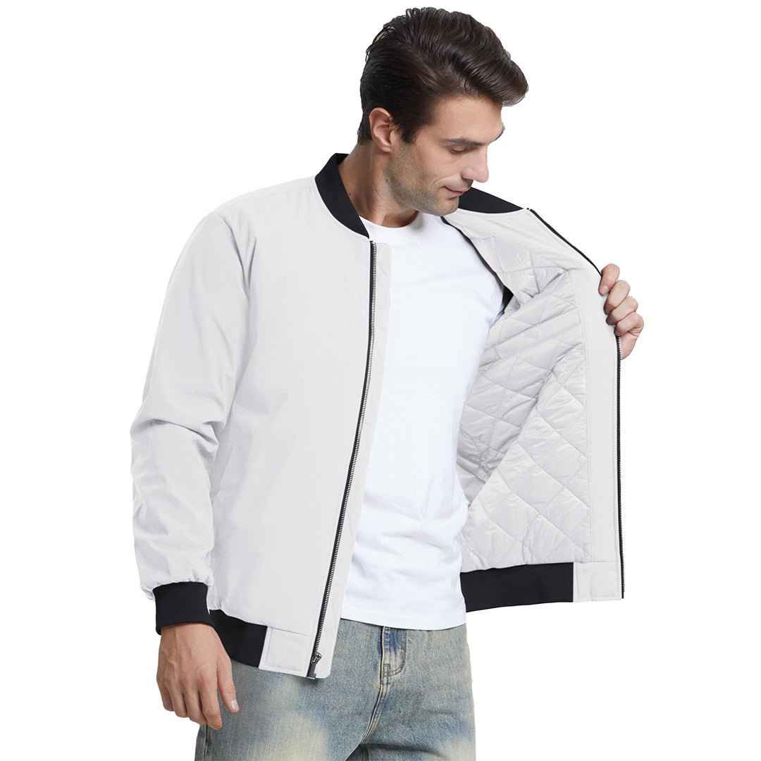 Men's Water-Resistant Windproof Bomber Casual Jackets