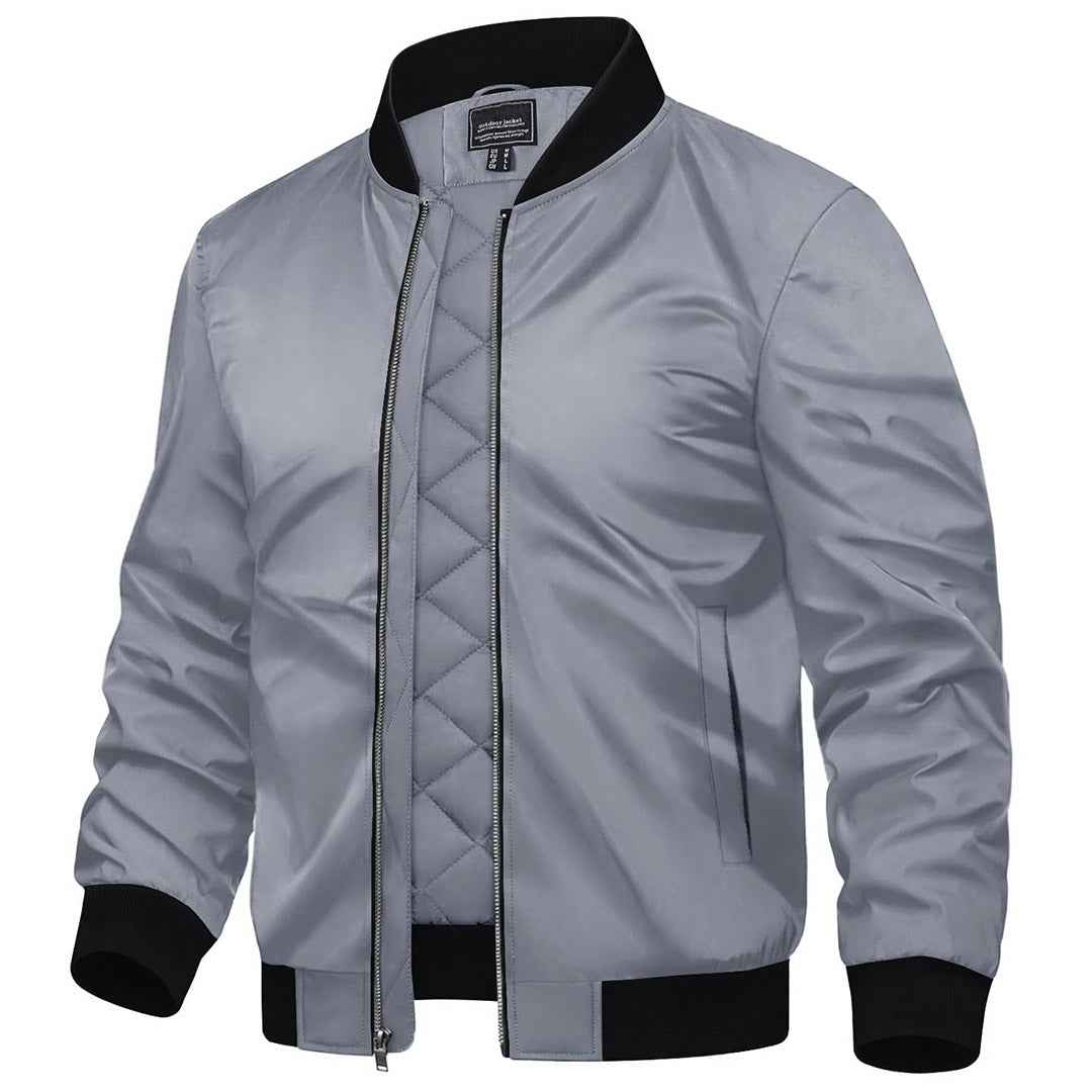 Men's Water-Resistant Windproof Bomber Casual Jackets