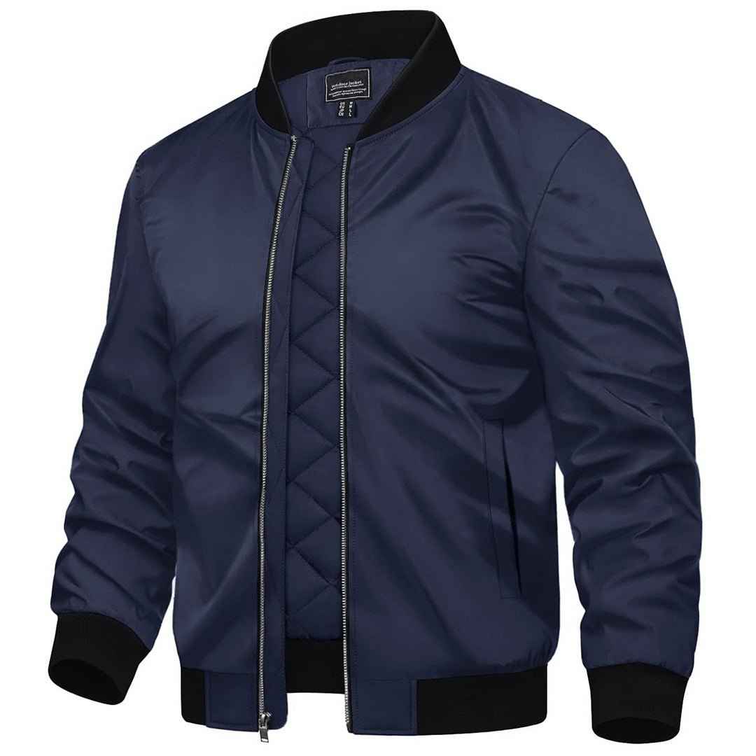Men's Water-Resistant Windproof Bomber Casual Jackets