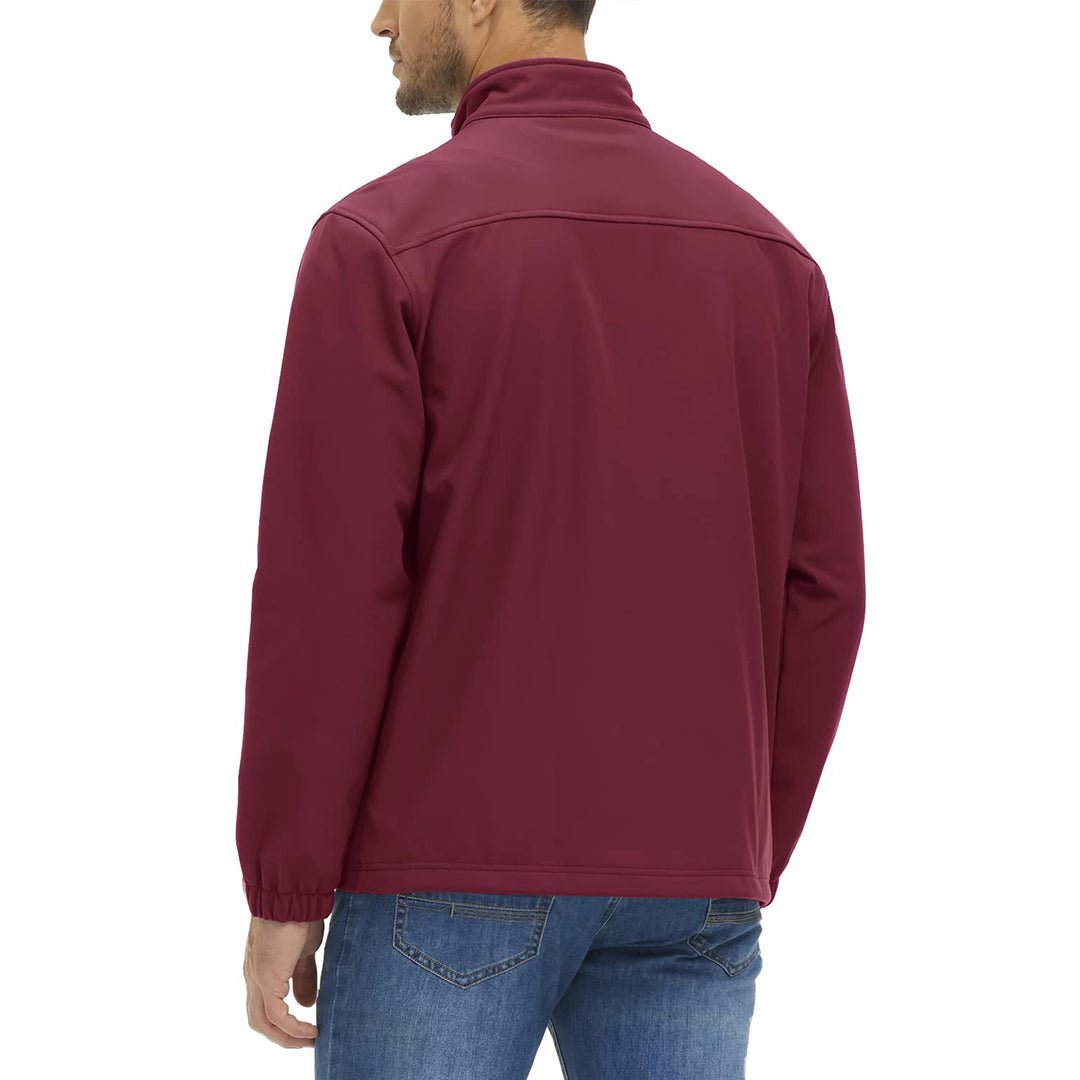 Men's Softshell Fleece Lined Water Resistant Outdoor Tactical Jackets