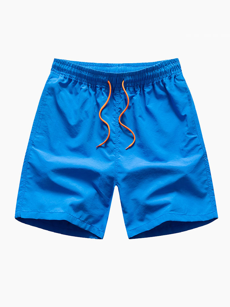 Man Mid Length Drawstring Swim Shorts - Naturzy