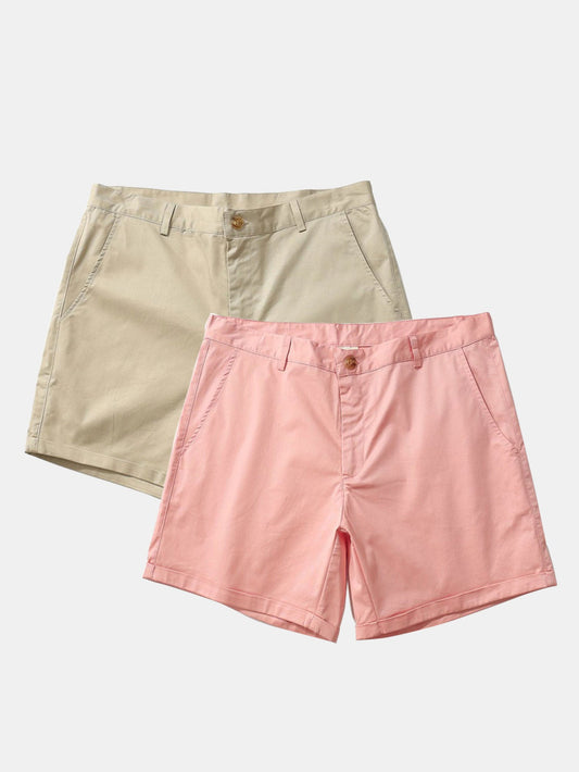 2 Pieces 3" Chino Shorts - Naturzy