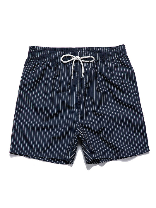 Striped Print Swim Shorts - Naturzy