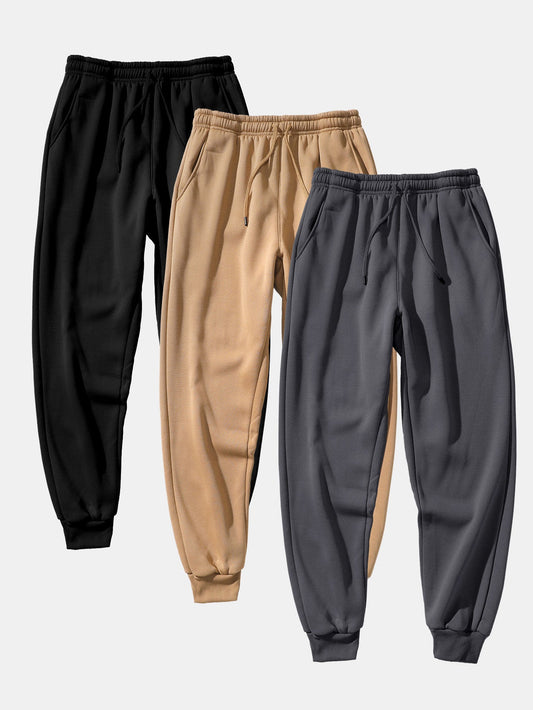 3 Pieces Basic Jogger Pants - Naturzy