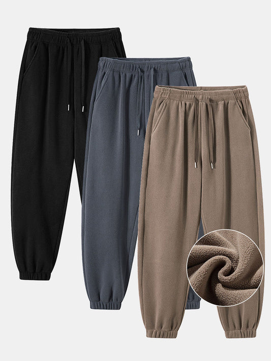 3 Pieces Polar Fleece Joggers - Naturzy