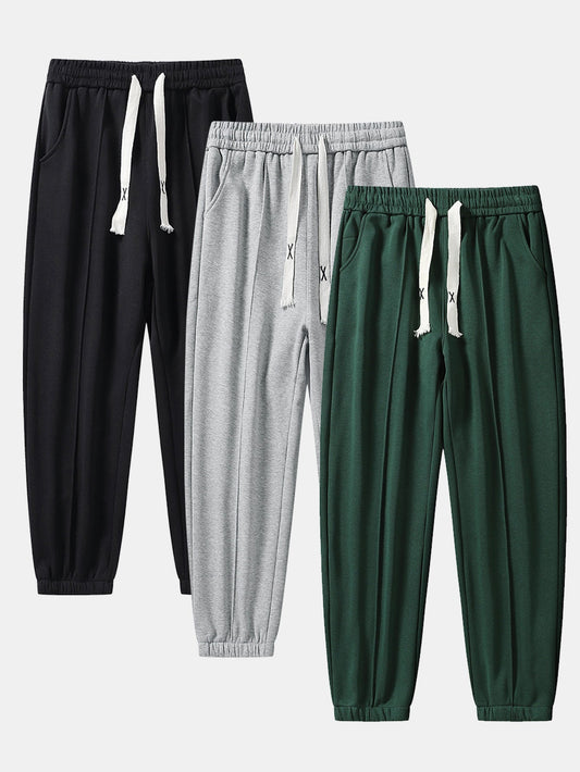3 Pieces Jogger Pants With Pintuck - Naturzy
