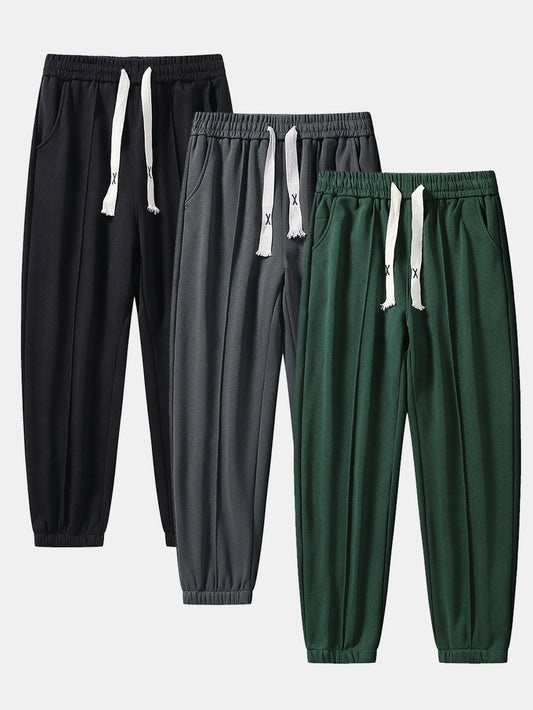 3 Pieces Jogger Pants With Pintuck - Naturzy