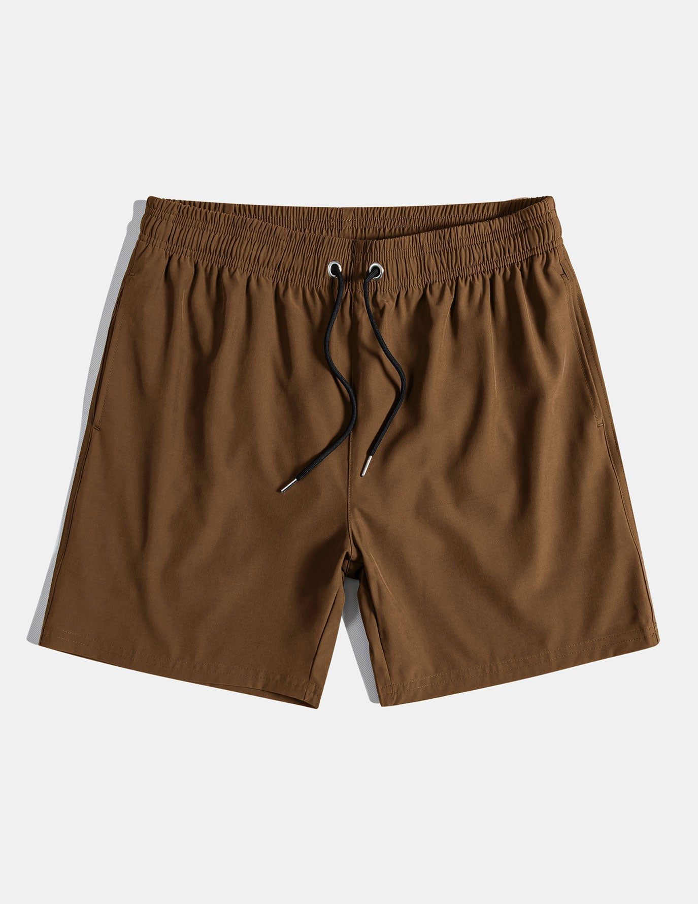 Solid Drawstring Swim Shorts - Naturzy