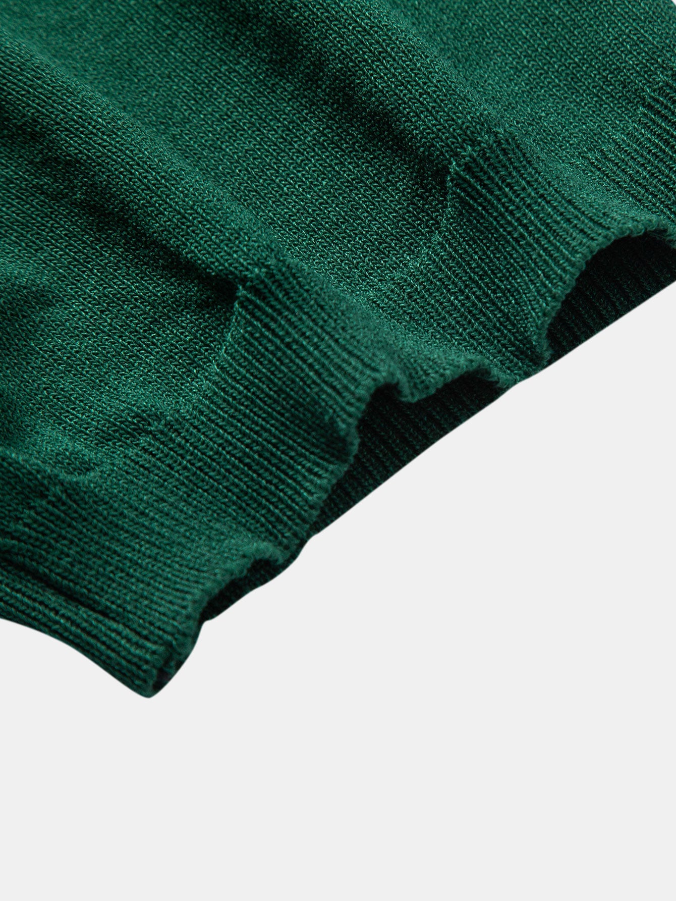 Stripe Jacquard Knit Polo Shirt - Naturzy