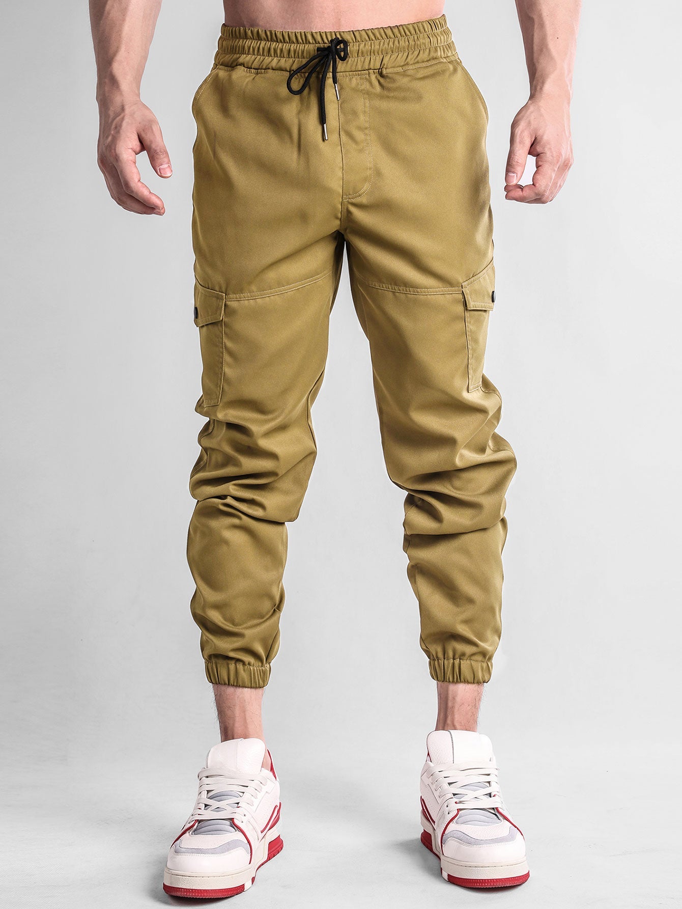Chino Cargo Jogger Pants - Naturzy