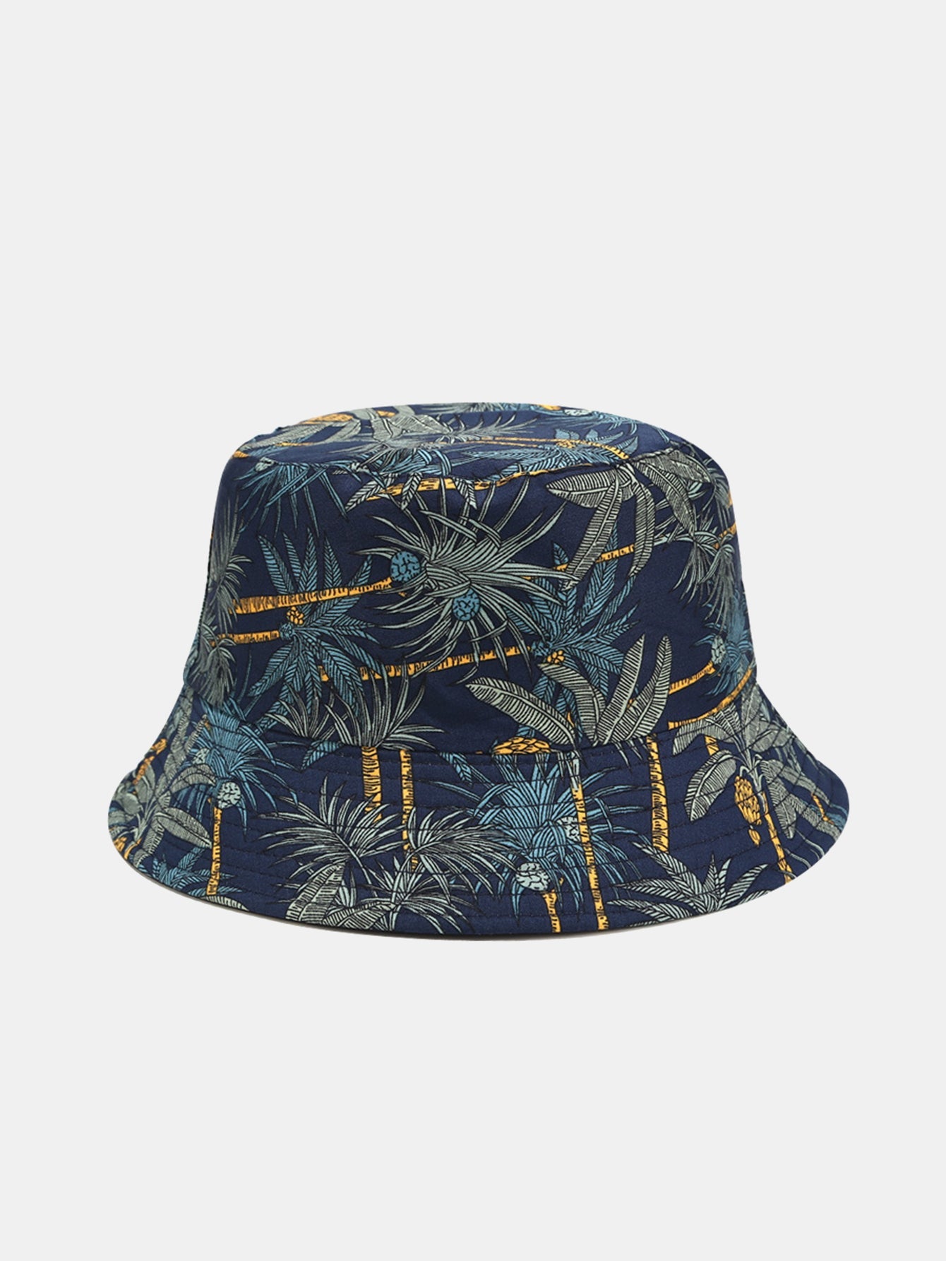 Double Side Reversible Palm Tree Pattern Bucket Hat - Naturzy