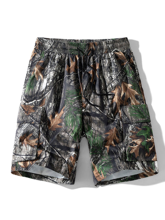 Forest Camouflage Cargo Shorts - Naturzy