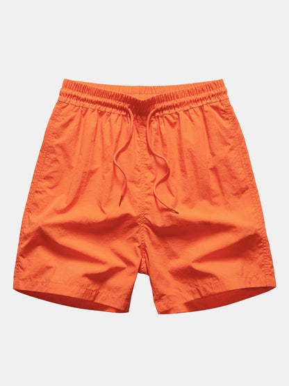 Man Mid Length Drawstring Swim Shorts - Naturzy