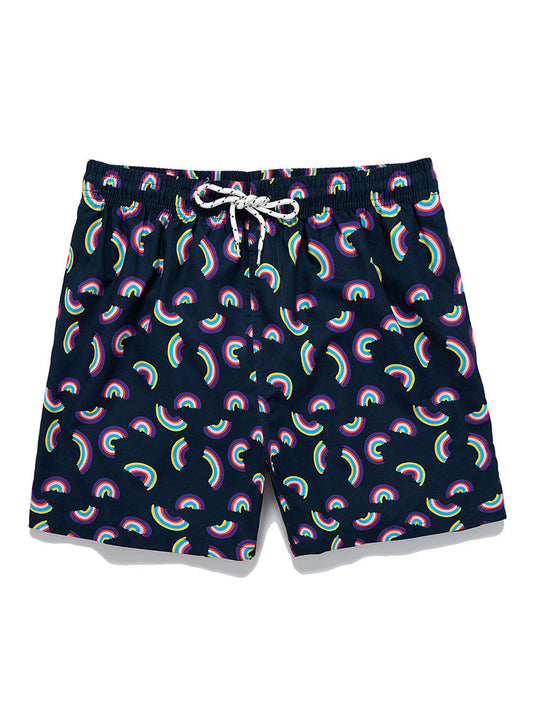 Rainbow Print Swim Shorts - Naturzy