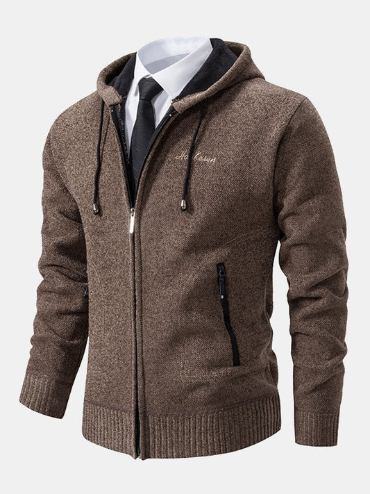 Zip Up Hooded Sweater - Naturzy