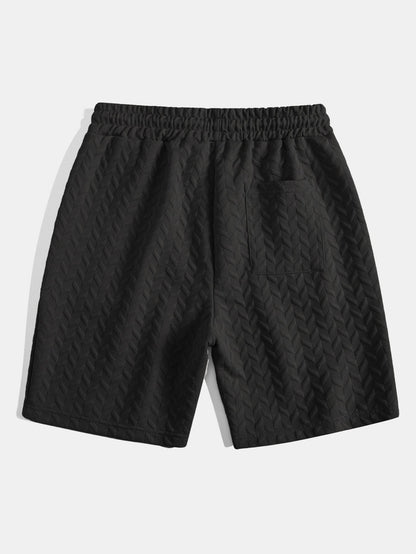 3 Pieces Geometric Jacquard Shorts - Naturzy