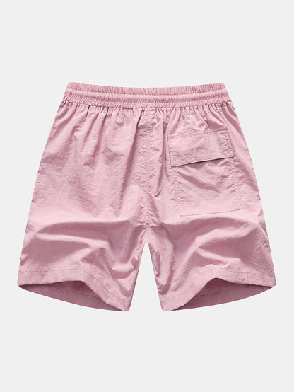 Man Mid Length Drawstring Swim Shorts - Naturzy