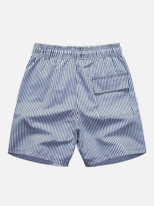 Stripe Print Swim Shorts - Naturzy