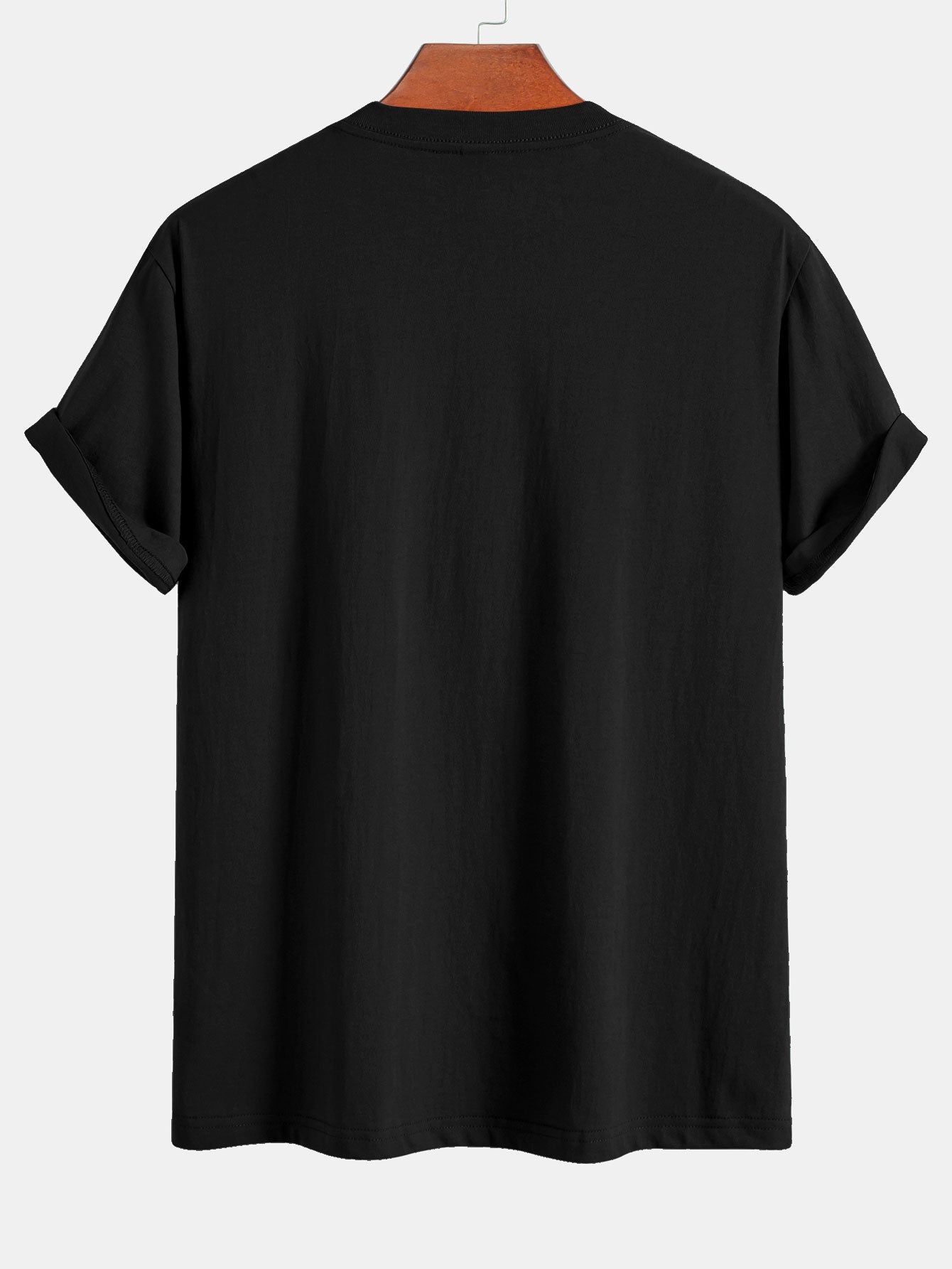 Regular Fit Palm Tree Print Cotton T-Shirt - Naturzy