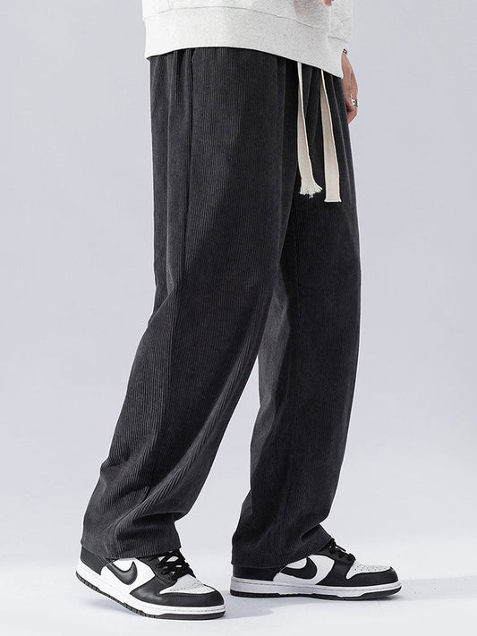 Straight Leg Corduroy Pants - Naturzy