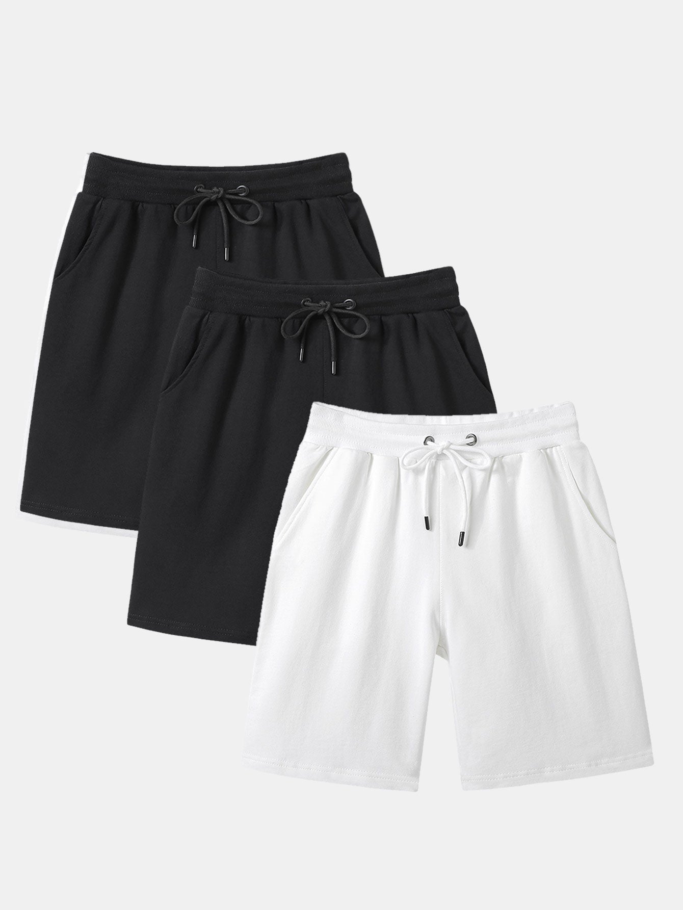 3 Pieces Mid Length Shorts - Naturzy