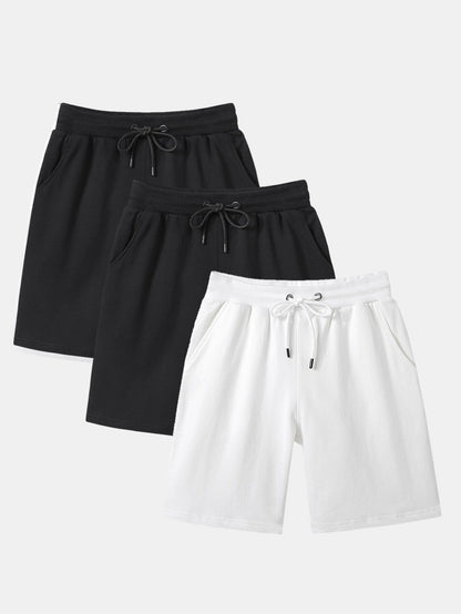 3 Pieces Mid Length Shorts - Naturzy