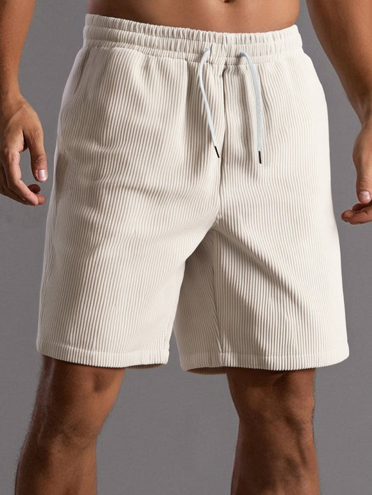 9" Drawstring Corduroy Shorts - Naturzy