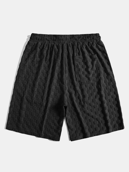 Checkerboard Towel Shorts - Naturzy