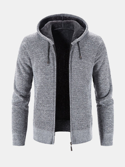 Man Zip Up Hooded Sweater - Naturzy