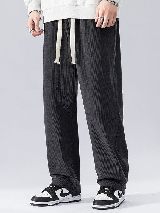 Straight Leg Corduroy Pants - Naturzy