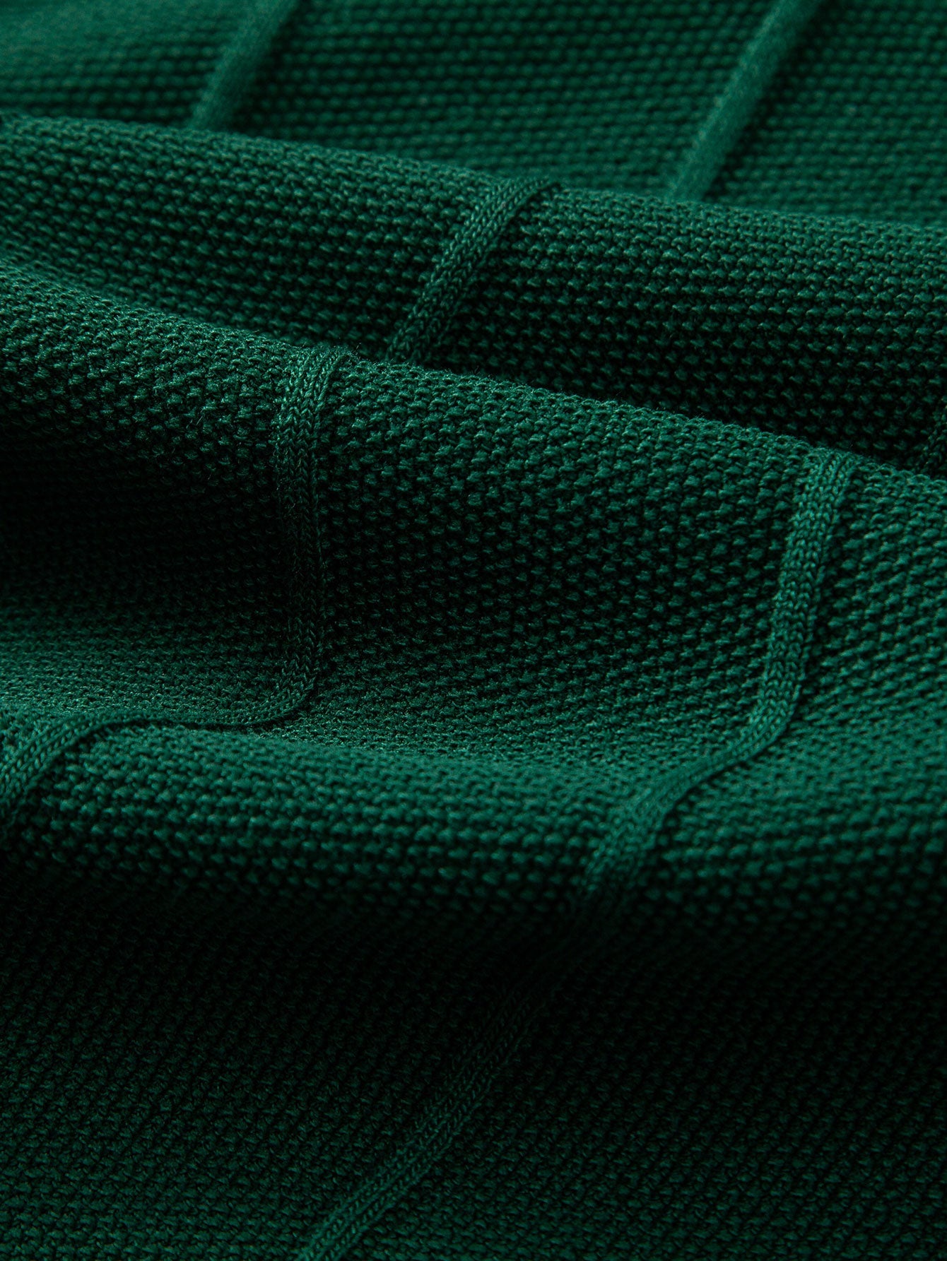 Stripe Jacquard Knit Polo Shirt - Naturzy