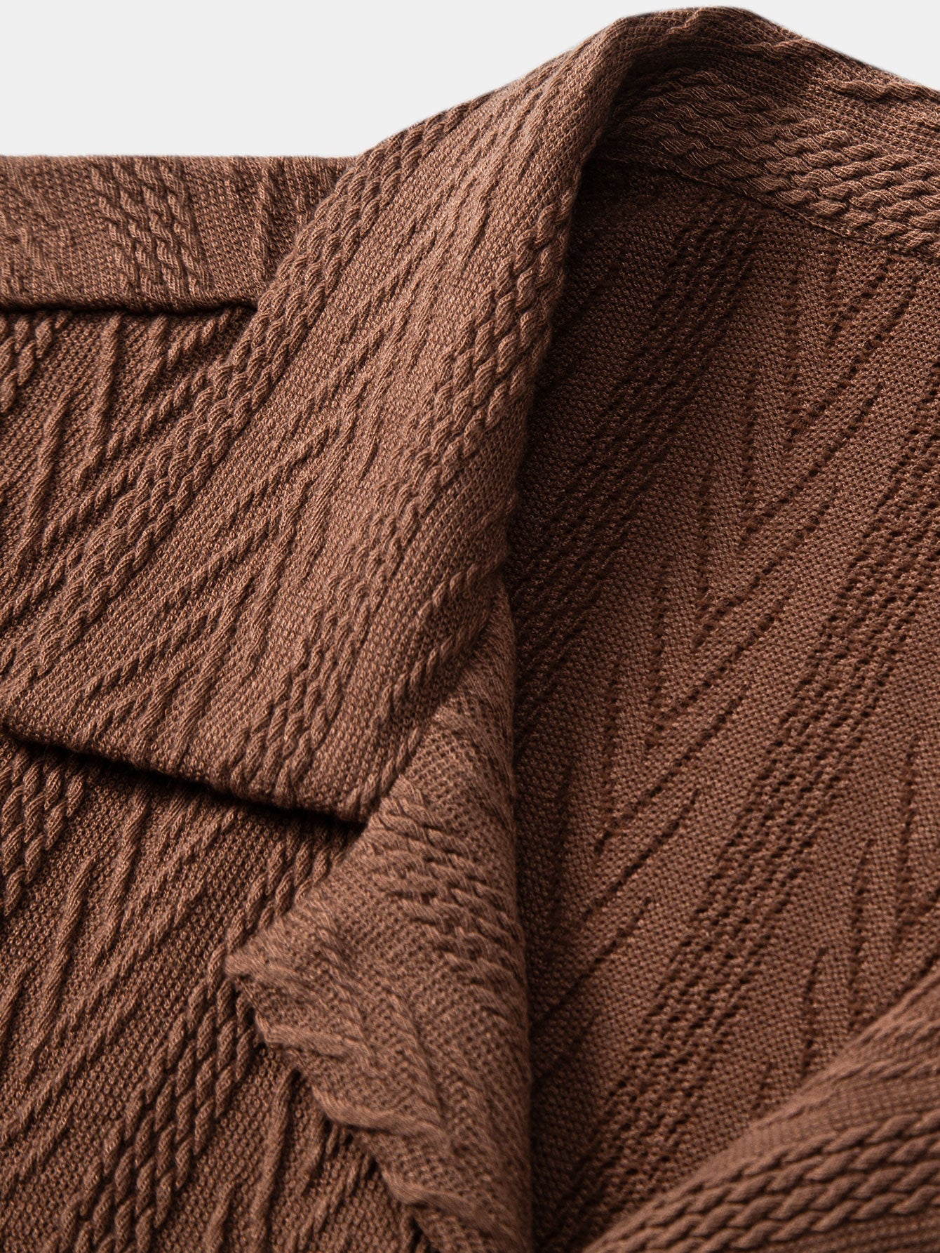 Texture Jacquard Cuban Shirt - Naturzy