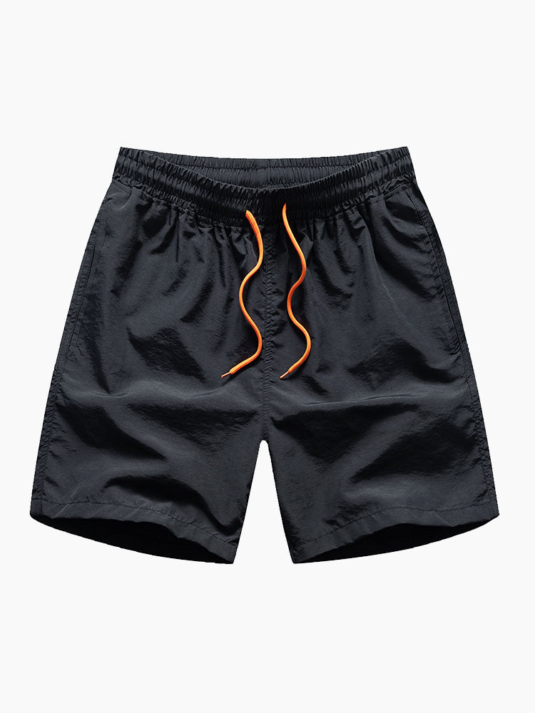 Man Mid Length Drawstring Swim Shorts - Naturzy