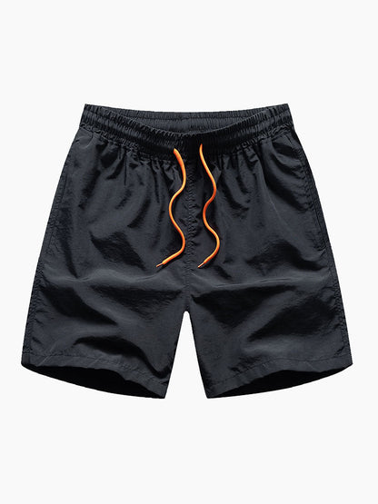 Man Mid Length Drawstring Swim Shorts - Naturzy