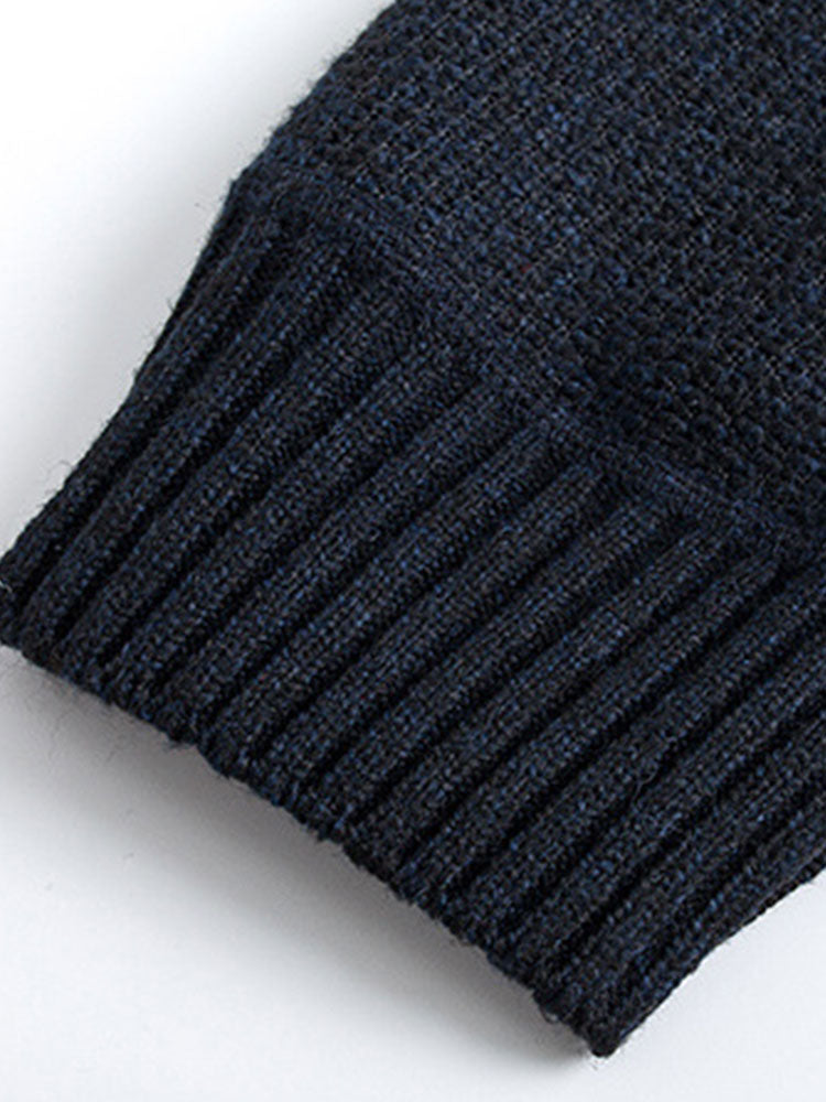 Zip Up Striped Hooded Sweater - Naturzy