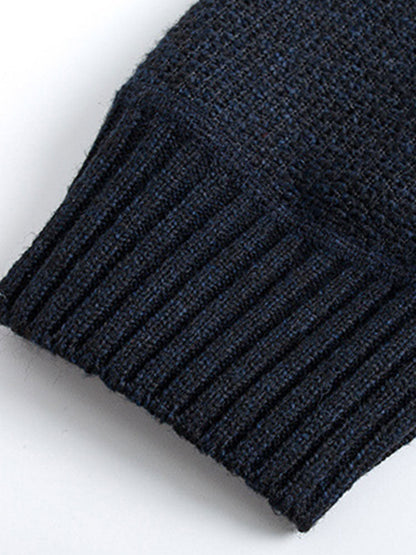 Zip Up Striped Hooded Sweater - Naturzy