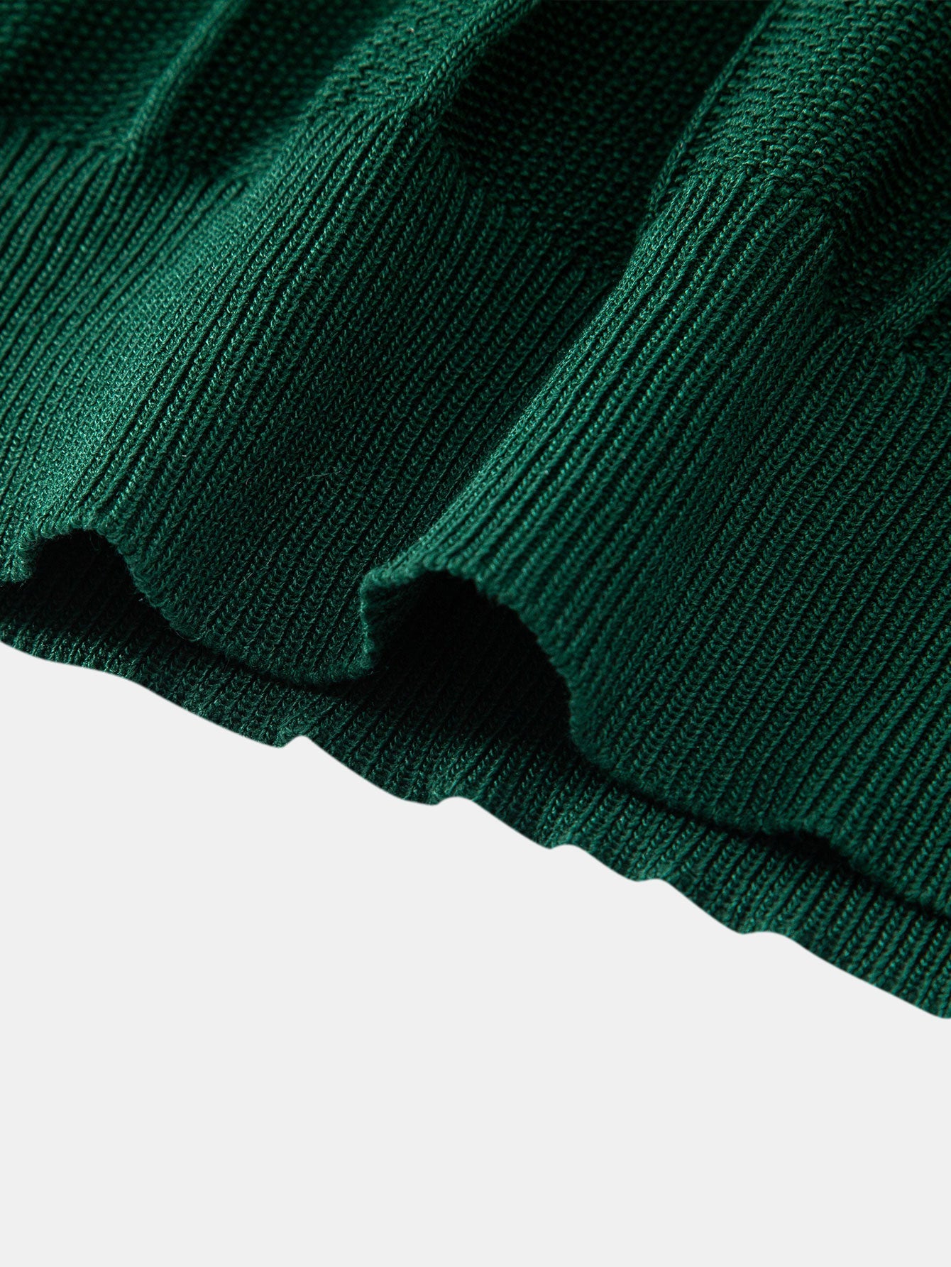 Stripe Jacquard Knit Polo Shirt - Naturzy