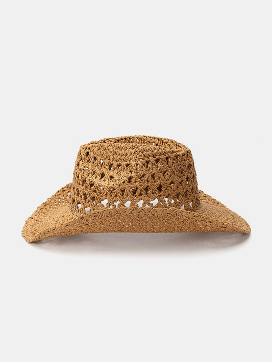 Summer Western Cowboy Style Straw Hat - Naturzy