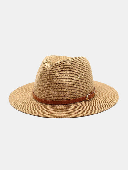 Summer Beach Wide Brim Panama Hat Straw Hat - Naturzy