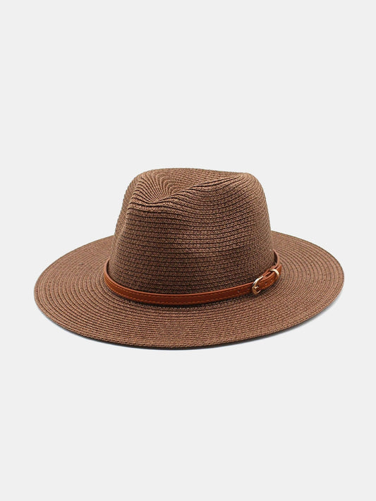 Summer Beach Wide Brim Panama Hat Straw Hat - Naturzy