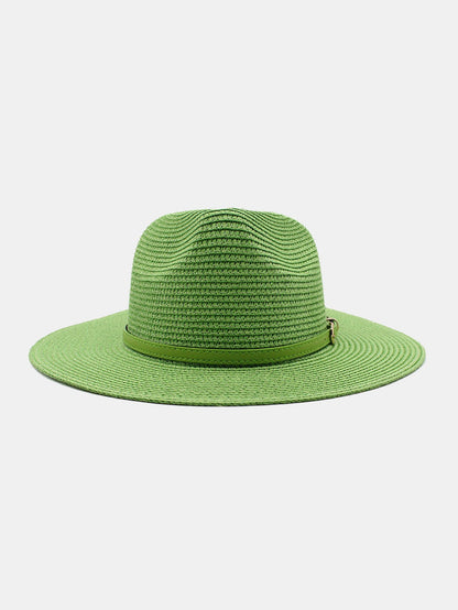 Summer Beach Wide Brim Panama Hat Straw Hat - Naturzy
