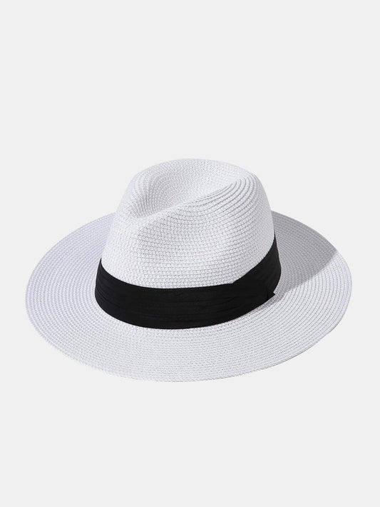Fashionable And Casual All-match Wide-brimmed Flat Hat Suitable For Beach Trips - Naturzy