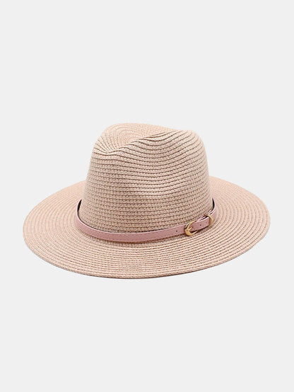 Summer Beach Wide Brim Panama Hat Straw Hat - Naturzy