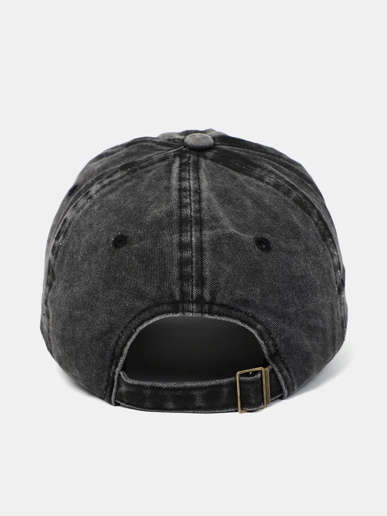 Skull Embroidery Pattern Vintage Distressed Washable Baseball Cap - Naturzy