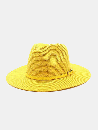 Summer Beach Wide Brim Panama Hat Straw Hat - Naturzy