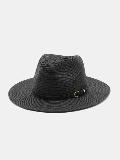 Summer Beach Wide Brim Panama Hat Straw Hat - Naturzy