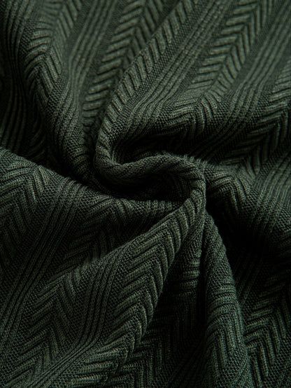 Textured Zipper Polo - Naturzy